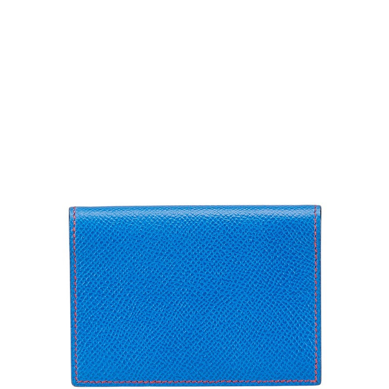 エルメス アジェンダ ミニ 手帳カバー ブルー系 ヴォーエプソン レディース HERMES 【中古】