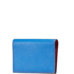 エルメス アジェンダ ミニ 手帳カバー ブルー系 ヴォーエプソン レディース HERMES 【中古】