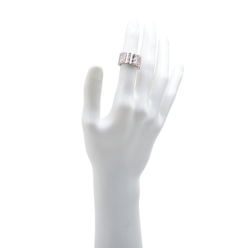 ディオール トロッター ナンバー2 リング 指輪 #6 ピンク シルバー メタル レディース Dior 【中古】