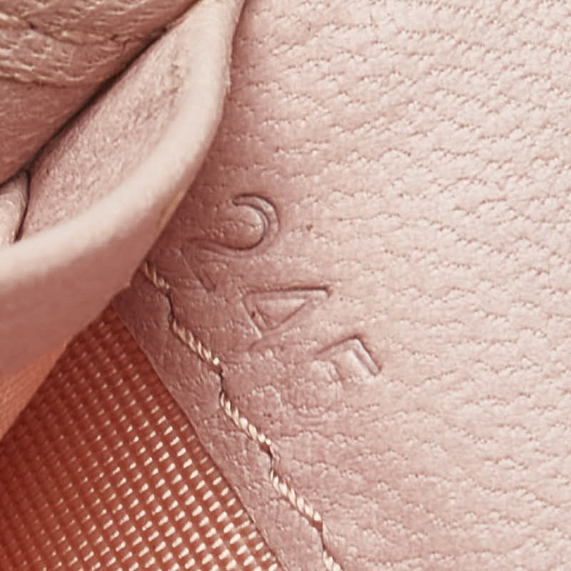 ミュウミュウ マテラッセ ビジュー 長財布 5MH109 ピンク レザー レディース MIUMIU 【中古】