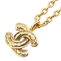 シャネル マトラッセ ココマーク ネックレス ゴールド メッキ レディース CHANEL 【中古】