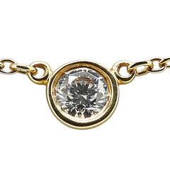 ティファニー バイザヤード ダイヤモンド ネックレス K18YG イエローゴールド レディース TIFFANY&Co. 【中古】