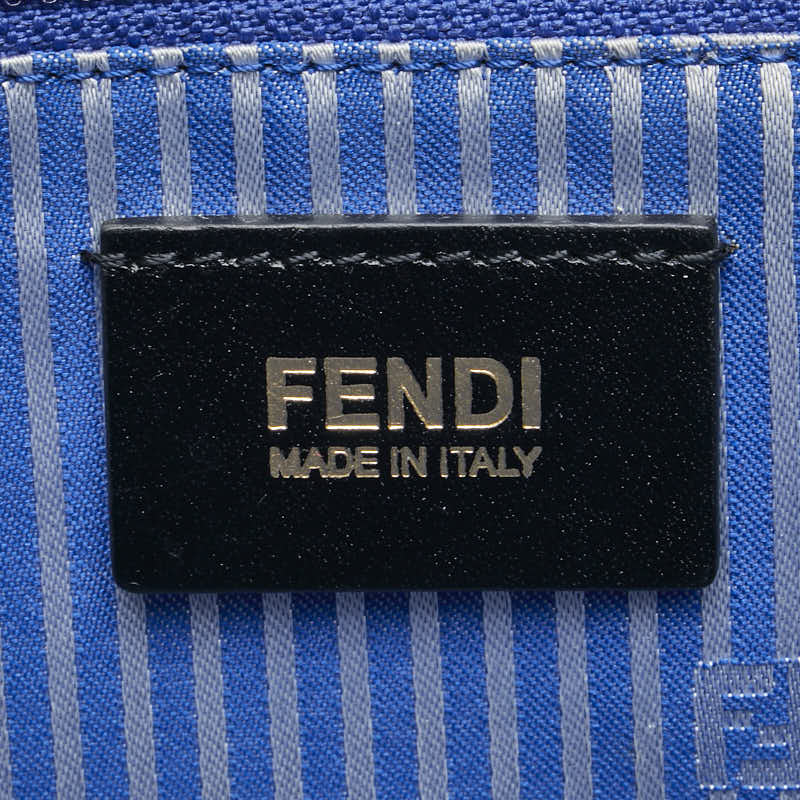 フェンディ ズッカ トートバッグ ショルダーバッグ 8BH185 アイボリー マルチカラー PVC レザー レディース FENDI 【中古】