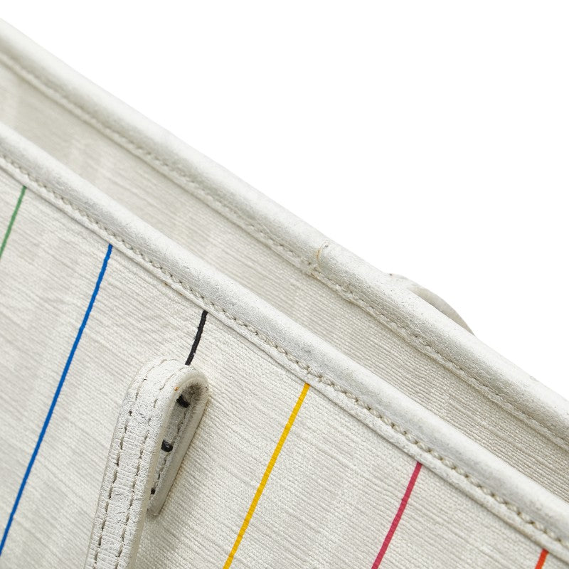 フェンディ ズッカ トートバッグ ショルダーバッグ 8BH185 アイボリー マルチカラー PVC レザー レディース FENDI 【中古】