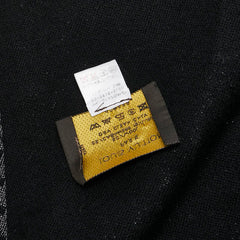 ルイ ヴィトン モノグラム マフラー 408836 ブラック シルバー ウール カシミヤ レディース LOUIS VUITTON 【中古】