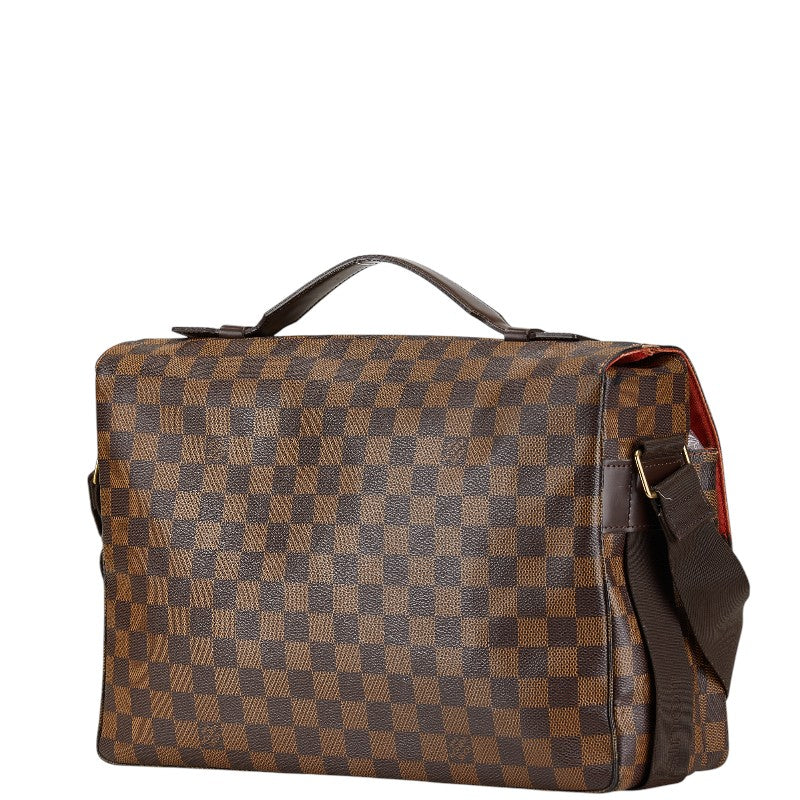 ルイ ヴィトン ダミエ ブロードウェイ ハンドバッグ ショルダーバッグ 2WAY N42270 ブラウン PVC レザー メンズ LOUIS VUITTON 【中古】