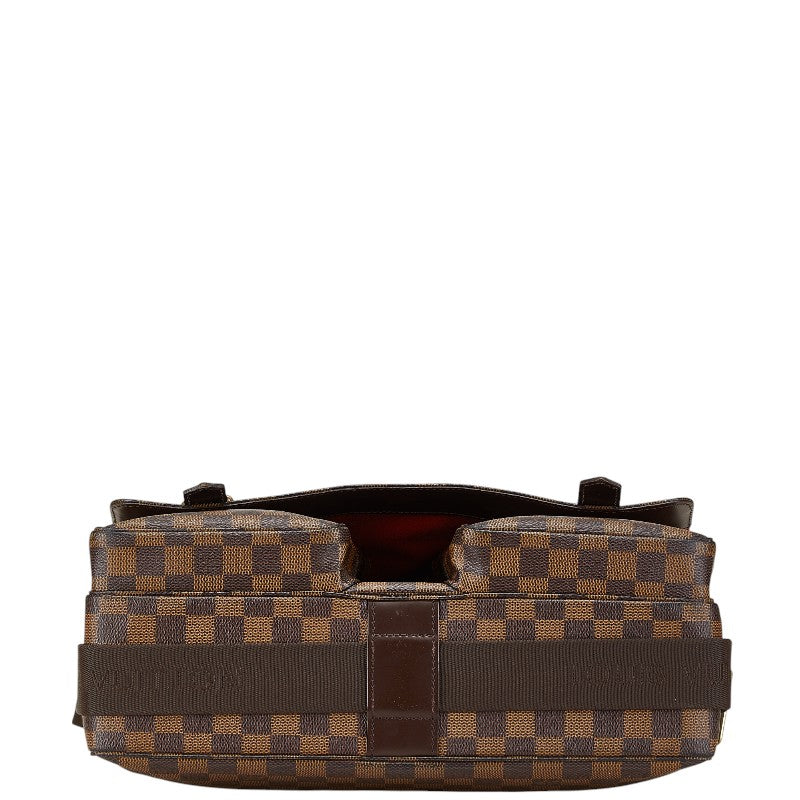 ルイ ヴィトン ダミエ ブロードウェイ ハンドバッグ ショルダーバッグ 2WAY N42270 ブラウン PVC レザー メンズ LOUIS VUITTON 【中古】