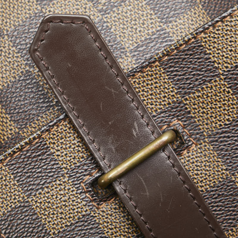ルイ ヴィトン ダミエ ブロードウェイ ハンドバッグ ショルダーバッグ 2WAY N42270 ブラウン PVC レザー メンズ LOUIS VUITTON 【中古】