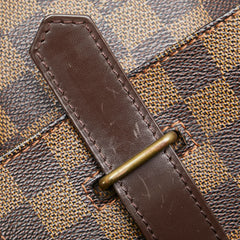 ルイ ヴィトン ダミエ ブロードウェイ ハンドバッグ ショルダーバッグ 2WAY N42270 ブラウン PVC レザー メンズ LOUIS VUITTON 【中古】