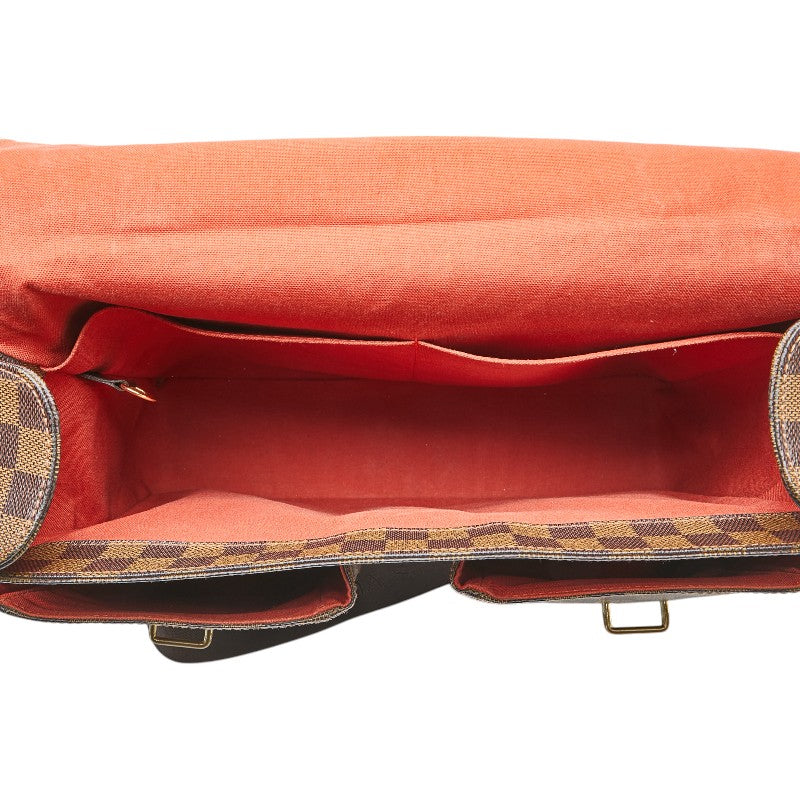 ルイ ヴィトン ダミエ ブロードウェイ ハンドバッグ ショルダーバッグ 2WAY N42270 ブラウン PVC レザー メンズ LOUIS VUITTON 【中古】