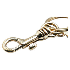 クロエ ロゴ チャーム バッグチャーム ゴールド ライトブルー メッキ レディース Chloe 【中古】