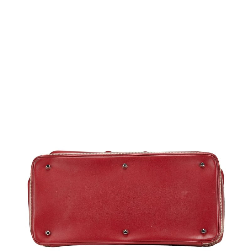 ディオール ハンドバッグ ドクターズバッグ レッド レザー レディース Dior 【中古】