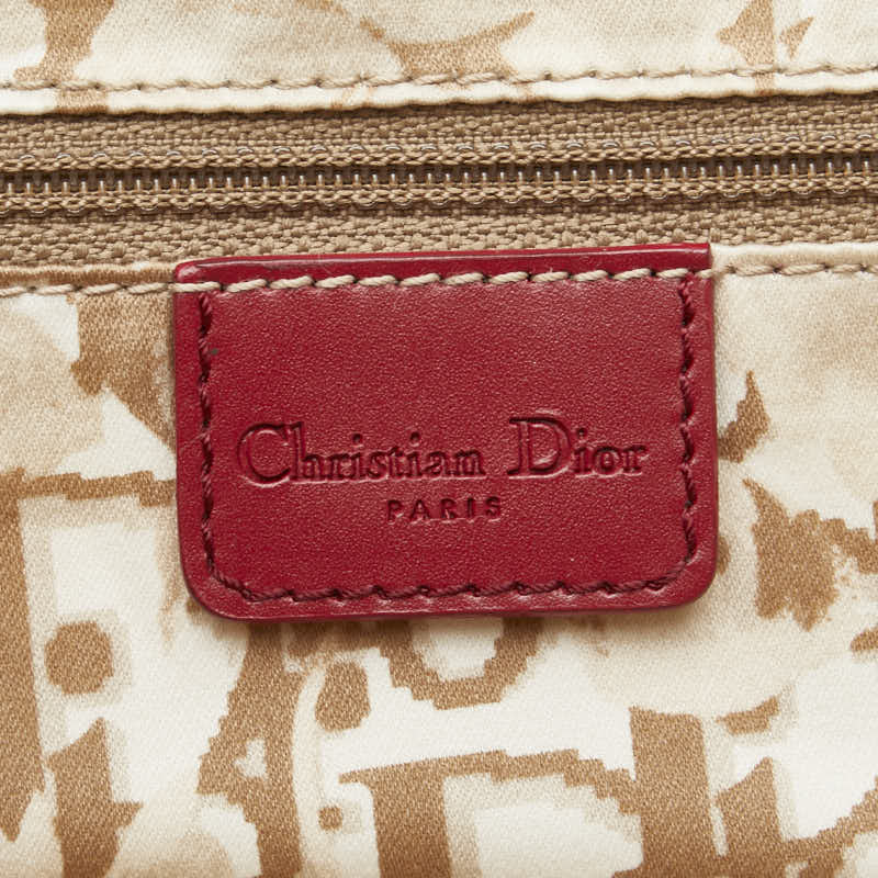 ディオール ハンドバッグ ドクターズバッグ レッド レザー レディース Dior 【中古】