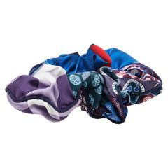 エルメス クラウディア シュシュ ヘアアクセサリー ブルー マルチカラー シルク レディース HERMES 【中古】