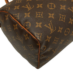ルイ ヴィトン モノグラム スピーディ25 ミニボストンバッグ ハンドバッグ M41528 ブラウン PVC レザー レディース LOUIS VUITTON 中古