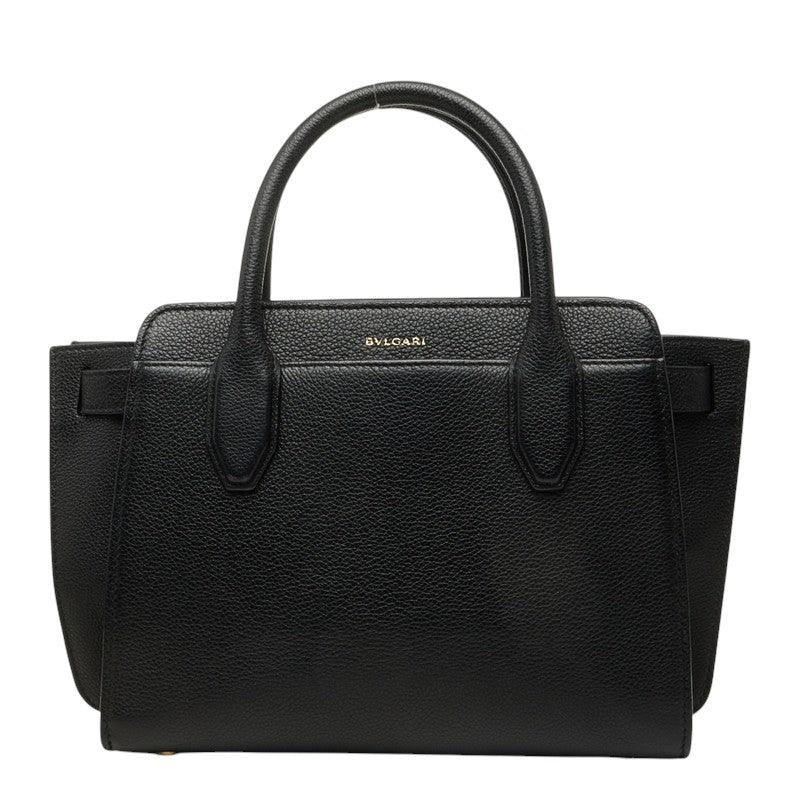 ブルガリ ブルガリ ブルガリ アルバ ハンドバッグ ショルダーバッグ 2WAY 282597 ブラック レザー レディース BVLGARI 中古