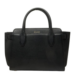 ブルガリ ブルガリ ブルガリ アルバ ハンドバッグ ショルダーバッグ 2WAY 282597 ブラック レザー レディース BVLGARI 中古