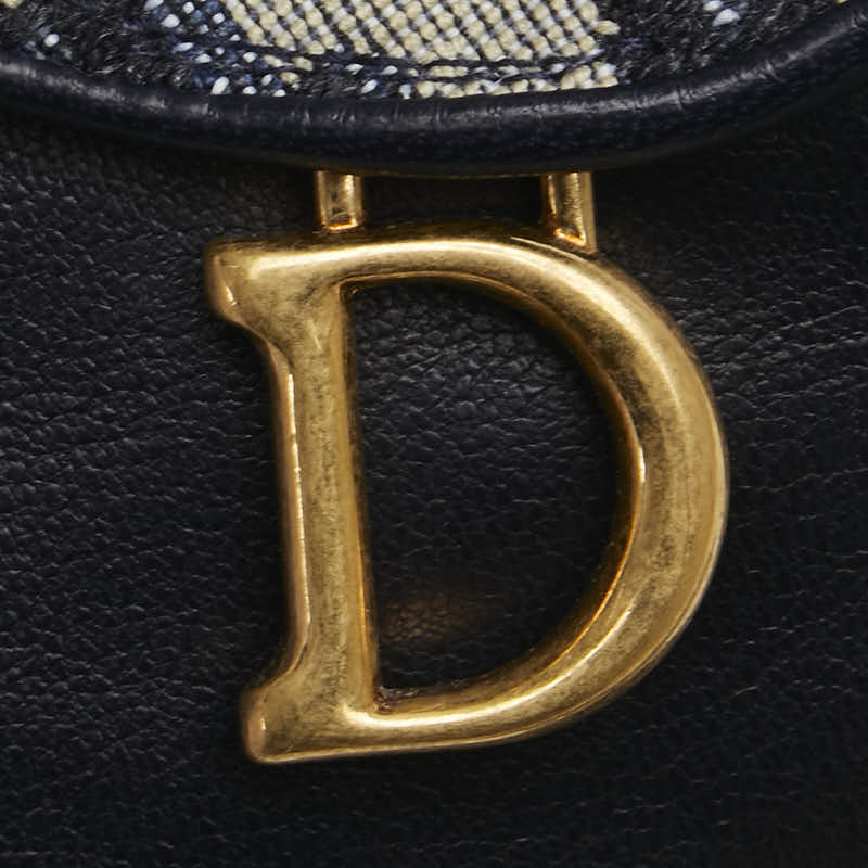 ディオール オブリーク トロッター グローブ ブラック マルチカラー レザー キャンバス レディース Dior 【中古】