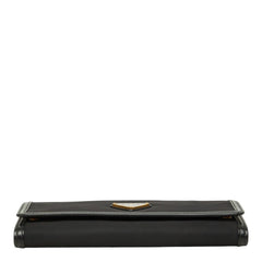 プラダ テスート 三角ロゴプレート 長財布 1MH132 ブラック ナイロン レザー レディース PRADA 中古