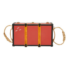 ルイ ヴィトン ジュエリーケース ミニトランク 小物入れ レッド系 PVC メタル レディース LOUIS VUITTON 中古