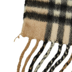 バーバリー ノバチェック マフラー ベージュ カシミヤ レディース BURBERRY 中古