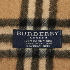 バーバリー ノバチェック マフラー ベージュ カシミヤ レディース BURBERRY 中古