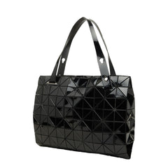 イッセイミヤケ バオバオ トートバッグ ショルダーバッグ BB81-AG421 ブラック PVC レディース ISSEY MIYAKE 中古