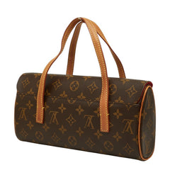ルイ ヴィトン モノグラム ソナチネ ハンドバッグ M51902 ブラウン PVC レザー レディース LOUIS VUITTON 中古