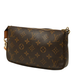 ルイ ヴィトン モノグラム ポシェット アクセソワール ショルダーバッグ M51980 ブラウン PVC レザー レディース LOUIS VUITTON 中古