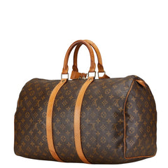 ルイ ヴィトン モノグラム キーポル45 ボストンバッグ M41428 ブラウン PVC レザー レディース LOUIS VUITTON 【中古】