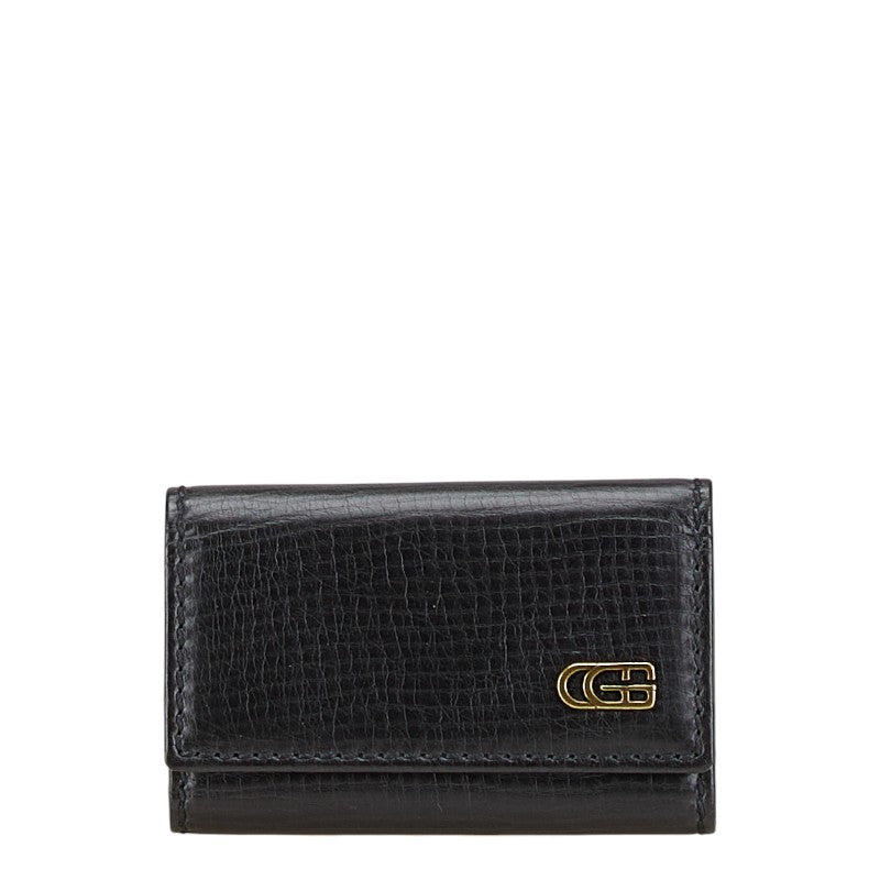 グッチ キーケース 6連 106659 ブラック レザー メンズ GUCCI 【中古】