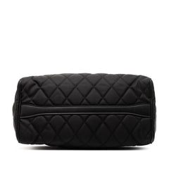 プラダ キルティング ハンドバッグ ショルダーバッグ 2WAY 1BA079 ブラック ナイロン サフィアーノレザー レディース PRADA 【中古】