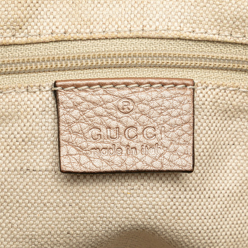グッチ スーキー ハンドバッグ ショルダーバッグ 2WAY 247902 ベージュ ピンクベージュ レザー レディース GUCCI 【中古】