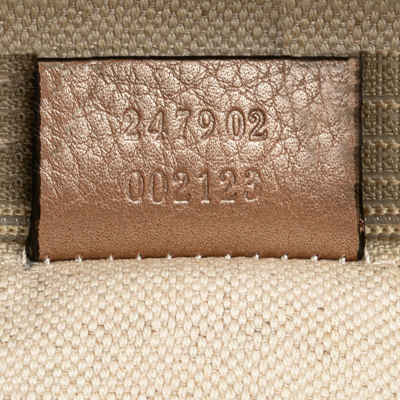 グッチ スーキー ハンドバッグ ショルダーバッグ 2WAY 247902 ベージュ ピンクベージュ レザー レディース GUCCI 【中古】