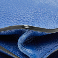 デルヴォー カルターブル プレス ビジネスバッグ ブリーフケース 書類バッグ ブルー レザー メンズ DELVAUX 【中古】
