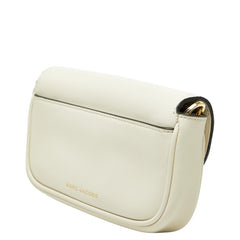 マークジェイコブス ザ ジェイ マーク 斜め掛け ショルダーバッグ ホワイト レザー キャンバス レディース MARC JACOBS 【中古】