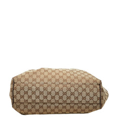 グッチ GGキャンバス スーキー ハンドバッグ トートバッグ 211944 ベージュ ブラウン キャンバス レザー レディース GUCCI 【中古】