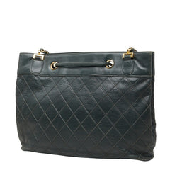 シャネル ビコローレ チェーン トートバッグ ショルダーバッグ 斜めかけ グリーン レザー レディース CHANEL 【中古】