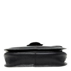 サンローラン YSLロゴ ショルダーバッグ ブラック レザー レディース SAINT LAURENT 【中古】