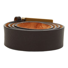 ルイ ヴィトン ユタ サンチュール アヴァントゥール ベルト サイズ100/40 M6811U ダークブラウン レザー メンズ LOUIS VUITTON 【中古】