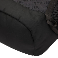 モンクレール TECH BACKPACK リュック バックパック ブラック ナイロン レザー キャンバス レディース MONCLER 【中古】