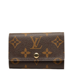 ルイ ヴィトン モノグラム ミュルティクレ6 キーケース 6連 M62630 ブラウン PVC レザー レディース LOUIS VUITTON 【中古】