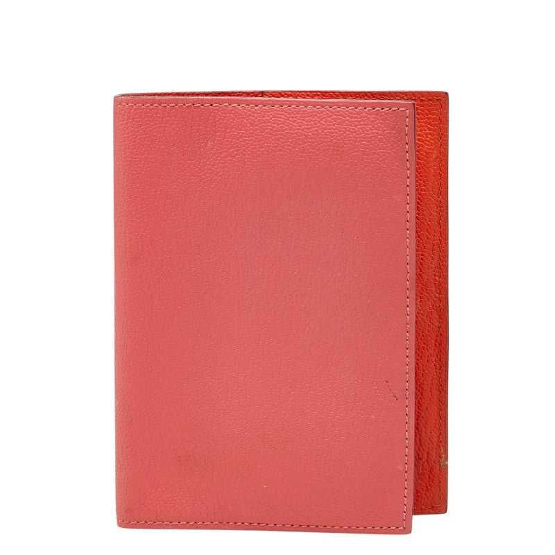 エルメス アジェンダGM 手帳カバー ピンク シェーブル レディース HERMES 【中古】