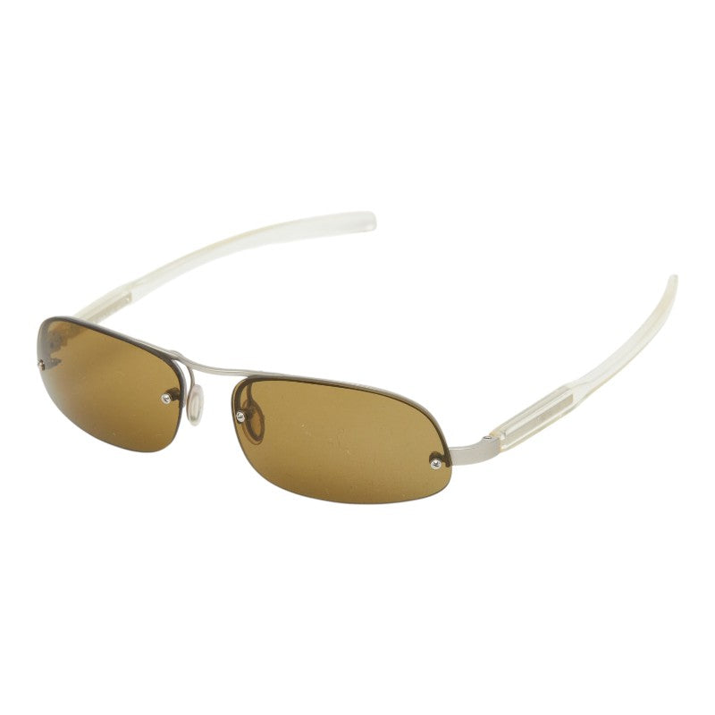 プラダ サングラス アイウェア SPR56A クリア シルバー ブラウン系 プラスチック メンズ PRADA 【中古】