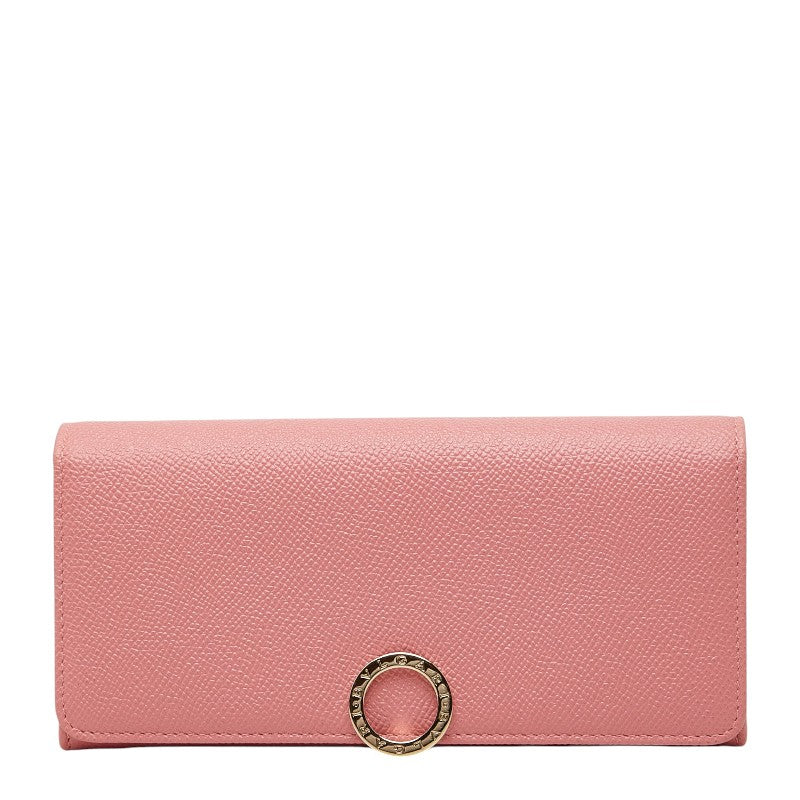 ブルガリ ブルガリブルガリ 長財布 ピンク レザー レディース BVLGARI 【中古】