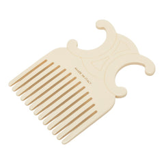 セリーヌ トリオンフ ヘアコーム くし 櫛 ベージュ プラスチック レディース CELINE 【中古】