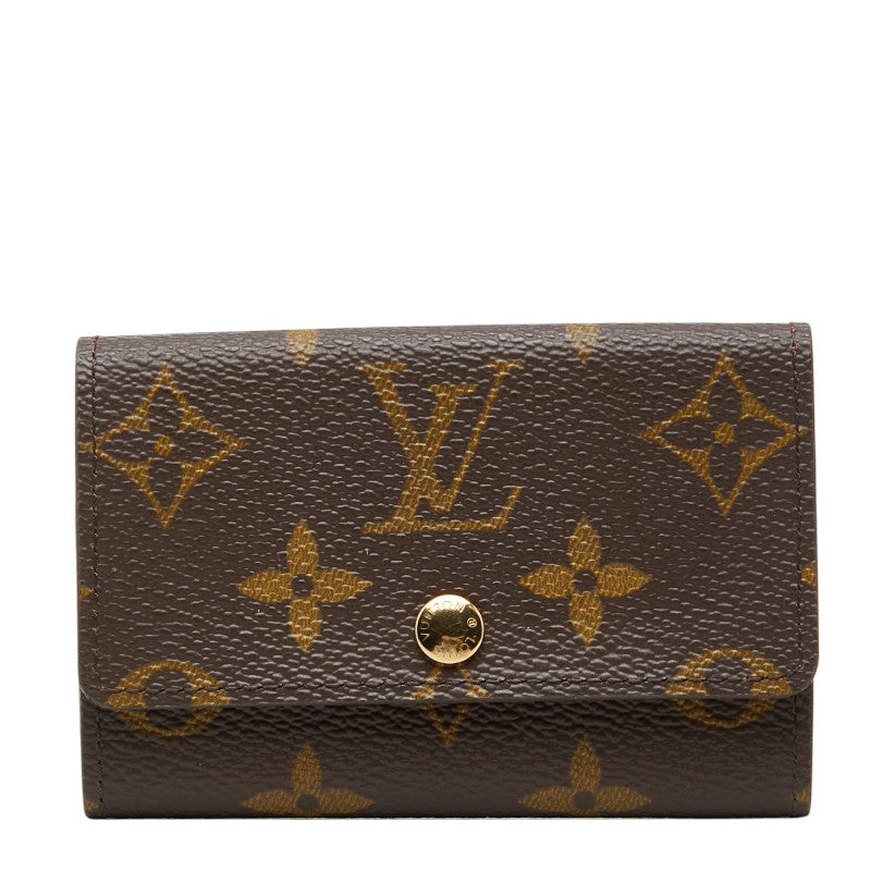 ルイ ヴィトン モノグラム ミュルティクレ6 キーケース 6連 M62630 ブラウン PVC レザー レディース LOUIS VUITTON 【中古】