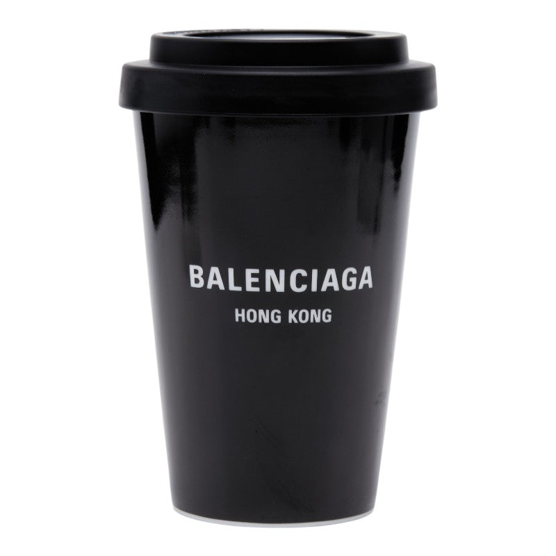 バレンシアガ Hong Kong 香港 コーヒーカップ タンブラー 666275 ブラック 陶器 レディース BALENCIAGA 【中古】