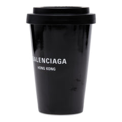 バレンシアガ Hong Kong 香港 コーヒーカップ タンブラー 666275 ブラック 陶器 レディース BALENCIAGA 【中古】