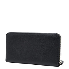 バリー ラウンドファスナー 長財布 ブラック レザー メンズ BALLY 【中古】